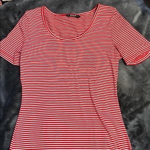 XS Red and white striped dress